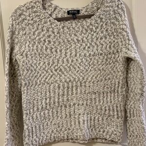 Buffalo David Bitton Textured Knit Sweater in Gray size medium.